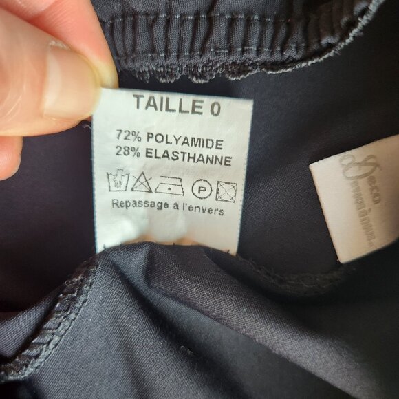 Deca De Vous A Nous Made in France Jersey Lagenlook Cropped Pant Elastic Waist - Picture 8 of 13